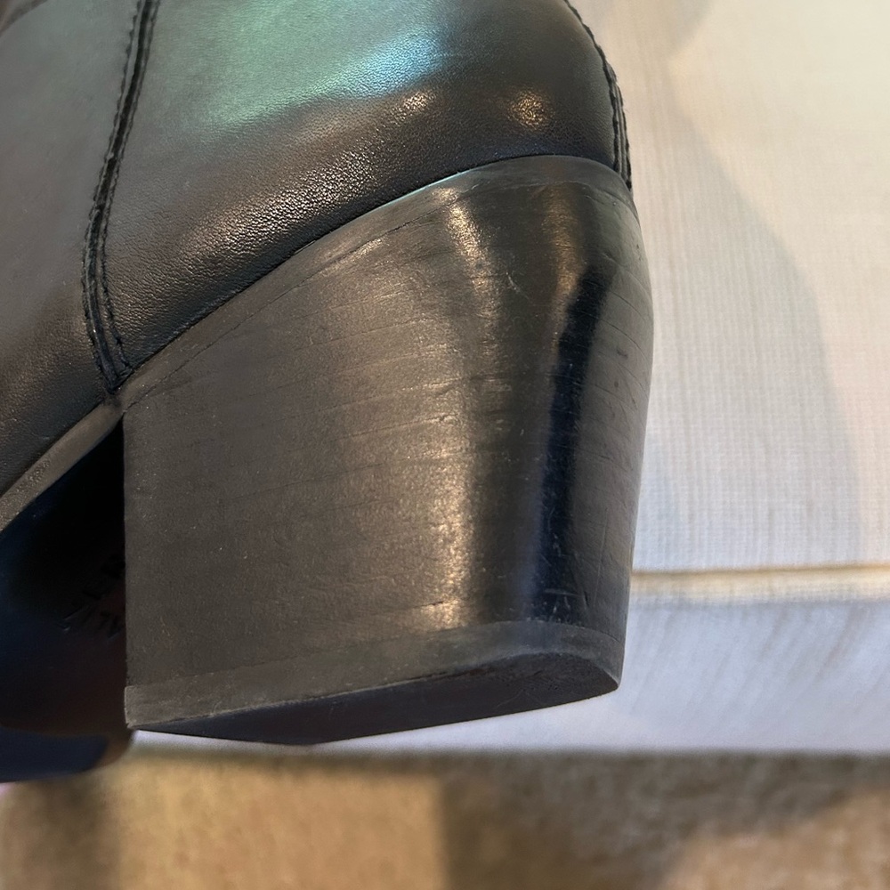 NIB Naturalizer Women's Fae Knee High Boot Black Leather Wide Calf Heeled Size 6 - Picture 13 of 16